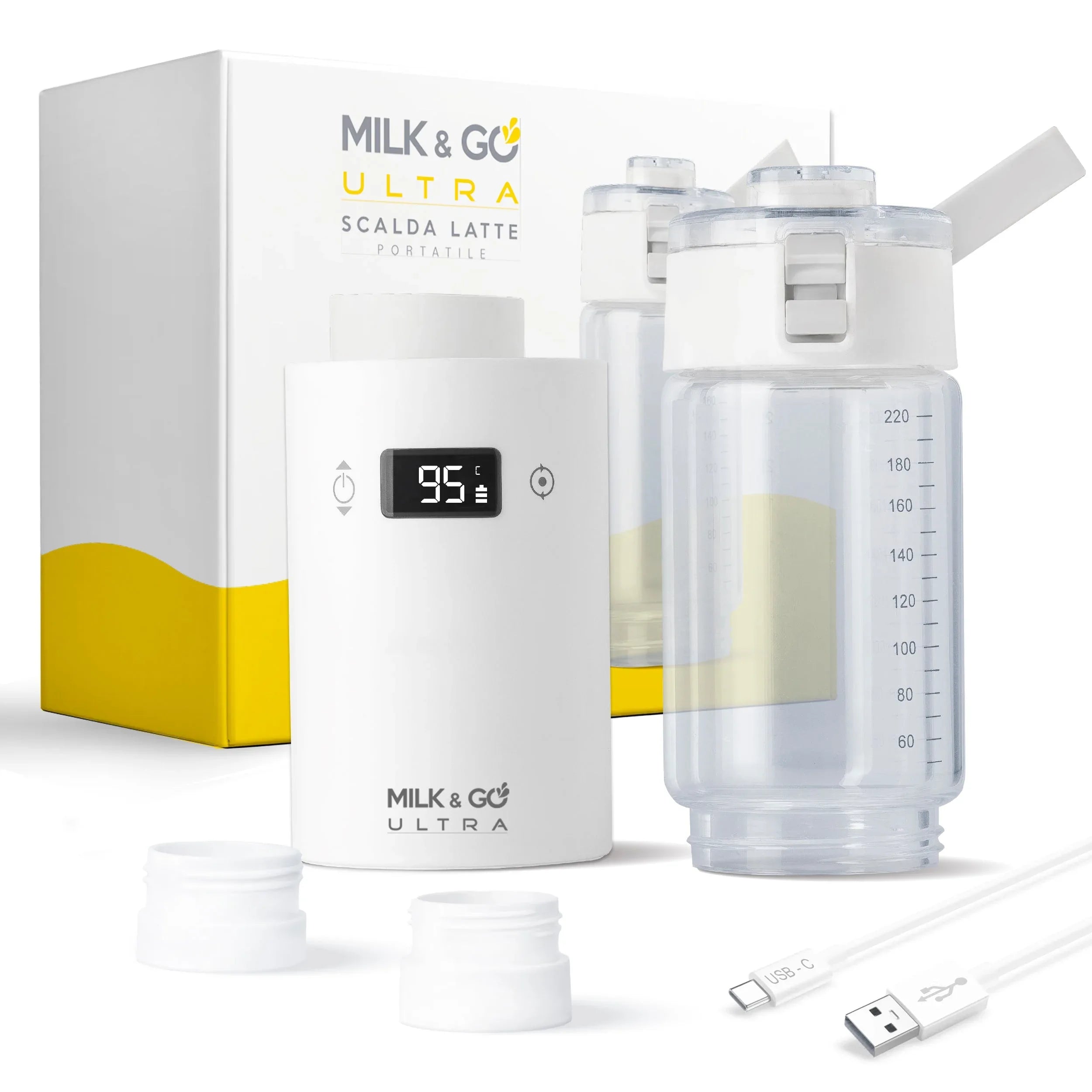 Milk & Go ULTRA Portable Battery-Powered Bottle Warmer for Travel - Gomix Brands Outlet